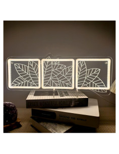 Luz de Neón Hoja de Macramé Artlast 43.7x16.9cm LED USB