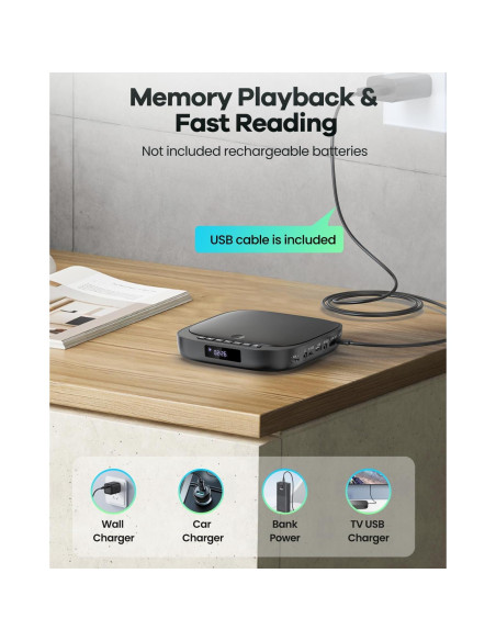 Reproductor de DVD compacto FELEMAN MD6B 1080P HD