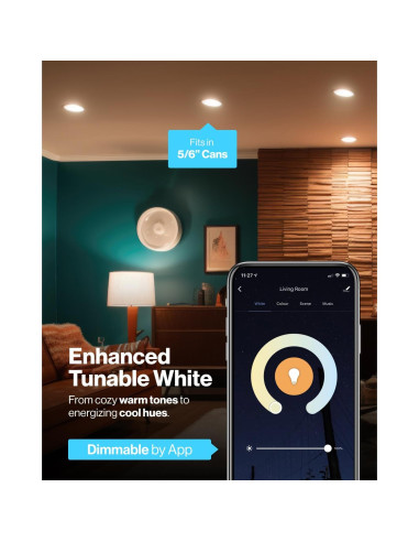 Bombilla LED Inteligente BR30 Sunco 8W RGB WiFi Paquete de 10