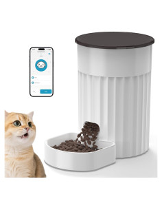 Comedero Automático PAPIFEED 3L WiFi Control APP Alexa Blanco