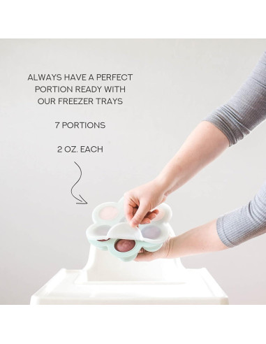 Contenedor de Almacenamiento para Bebés Simka Rose 7 Porciones 70ml