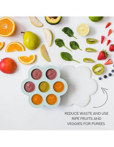 Contenedor de Almacenamiento para Bebés Simka Rose 7 Porciones 70ml