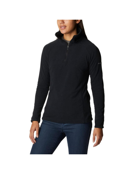 Forro Polar Columbia Glacial III 1/2 Cremallera Mujeres Negro