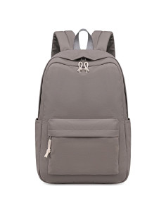 Mochila Escolar Bluboon para Niñas 20L Gris Claro