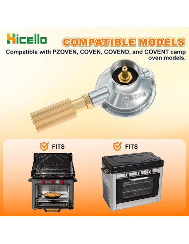 Regulador de horno Camp Chef SPG25-17 para camping