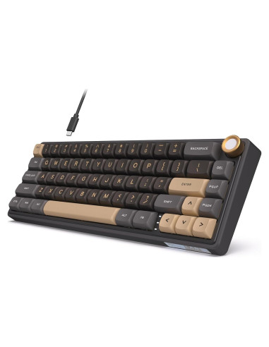 Teclado Mecánico RK Royal Kludge R65 RGB 60% PBT Negro