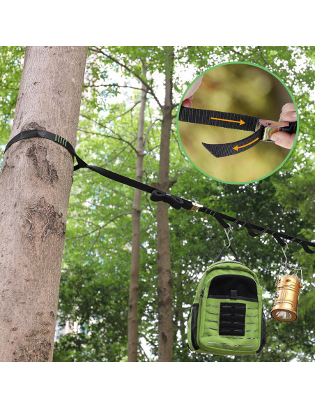 Organizador Colgante Camping Ayaport 6.1m 20 Lazos 4 Ganchos