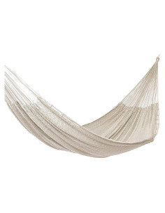 Hamaca Maya Tejida a Mano NOVICA Beige Natural 198x122 cm