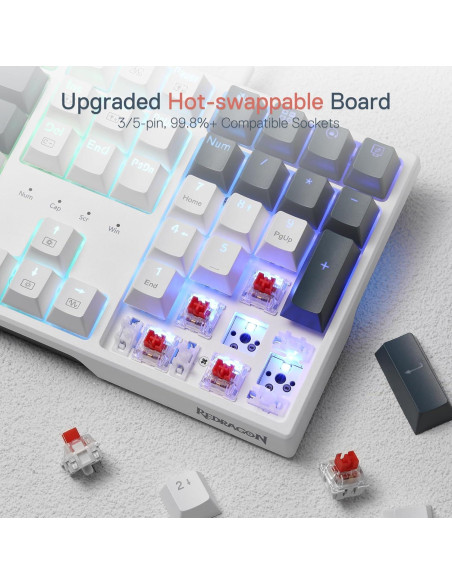 Teclado Gaming Redragon K668 RGB 104 Teclas con Cable Teclado Gaming Redragon K668 RGB 104 Teclas con Cable