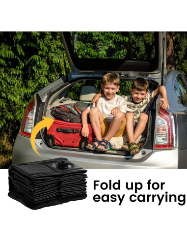 Base de Ducha Plegable Bounprem 104x104 cm para Camping