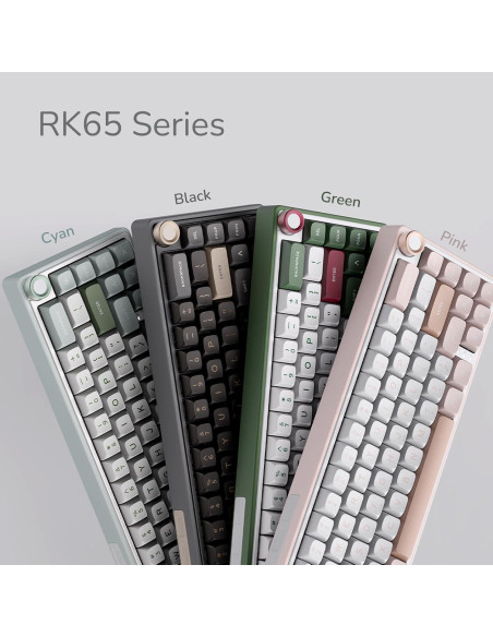 Teclado Mecánico RK Royal Kludge R65 RGB 60% PBT Negro