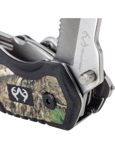 Multi-Herramienta 10-en-1 Realtree con Cuchillo Plegable 7.62 cm