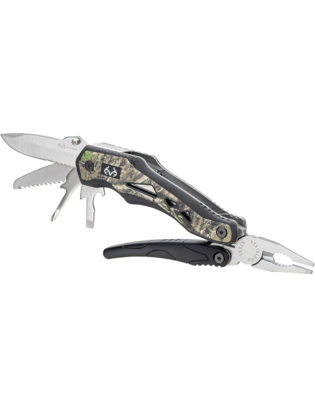 Multi-Herramienta 10-en-1 Realtree con Cuchillo Plegable 7.62 cm