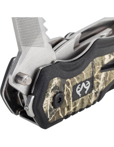 Multi-Herramienta 10-en-1 Realtree con Cuchillo Plegable 7.62 cm