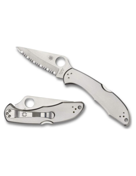 Cuchillo de bolsillo Spyderco Delica 4 C11S acero inoxidable