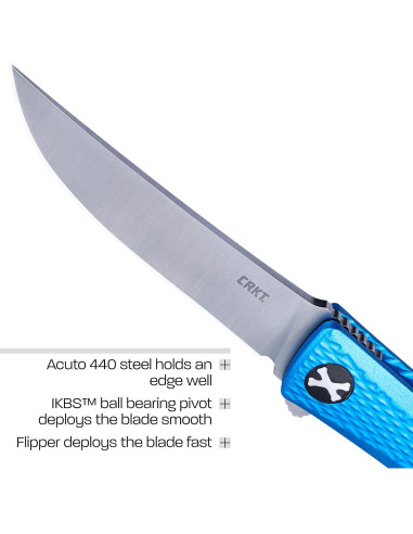 Cuchillo Plegable CRKT Kalbi 7540 Acero Acuto 440 Aluminio