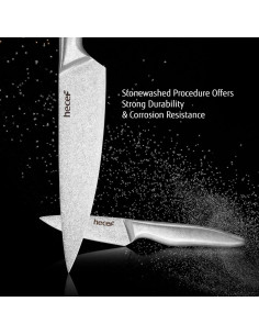 Juego de Cuchillos de Cocina Vintage hecef - 5 Piezas Acero Inoxidable 2