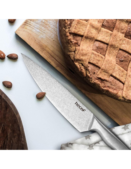 Juego de Cuchillos de Cocina Vintage hecef - 5 Piezas Acero Inoxidable