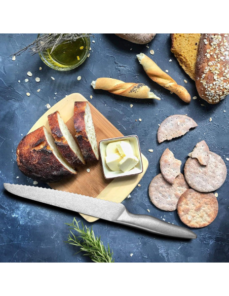 Juego de Cuchillos de Cocina Vintage hecef - 5 Piezas Acero Inoxidable