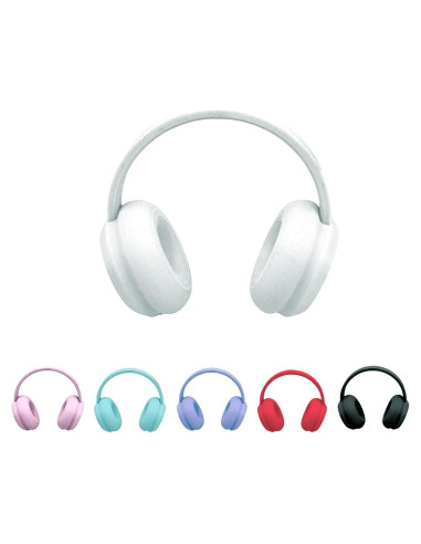 Auriculares Impresos en 3D Labubu para Muñecas 10-17cm Blancos