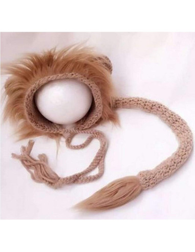 Sombrero y Cola de León para Bebés Vedory - Accesorios Fotografía