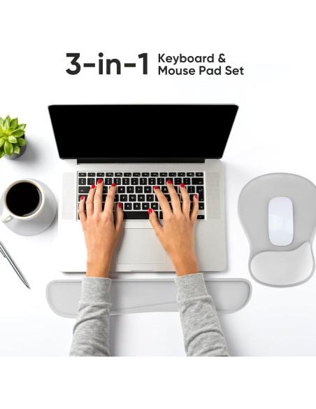 Conjunto de Soporte para Muñeca Ergonomico WINTOJO KM-31 Conjunto de Soporte para Muñeca Ergonomico WINTOJO KM-31