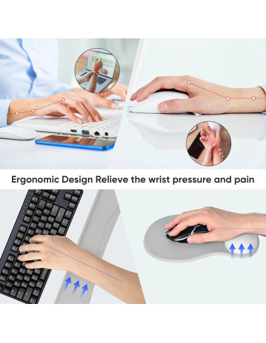 Conjunto de Soporte para Muñeca Ergonomico WINTOJO KM-31