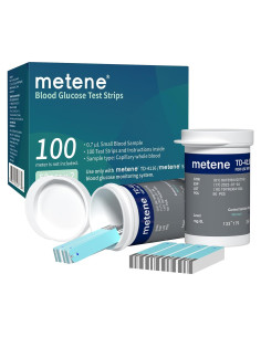 Tiras de Prueba de Glucosa Metene TD-4116, 100 Unidades
