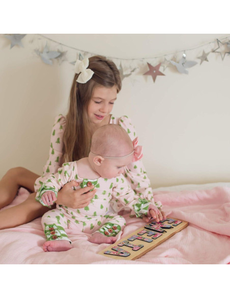 Rompecabezas de Nombre Personalizado Bloom Owl - Madera Montessori