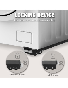 Dolly Extensible Torin para Lavadora 150kg Ajustable 43-71cm 2