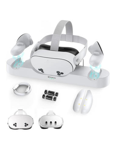 Base de Carga Smatree para Meta Quest 3/3S, Carga Rápida