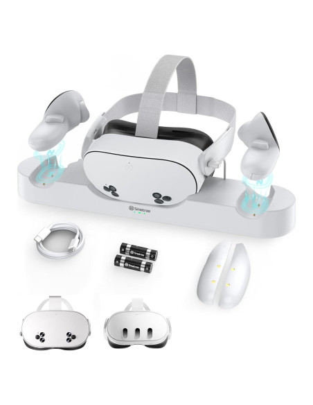 Base de Carga Smatree para Meta Quest 3/3S, Carga Rápida