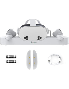 Base de Carga Smatree para Meta Quest 3/3S, Carga Rápida 2