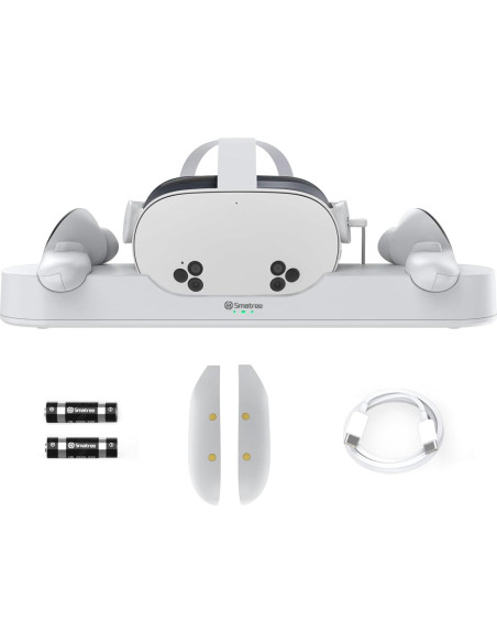 Base de Carga Smatree para Meta Quest 3/3S, Carga Rápida