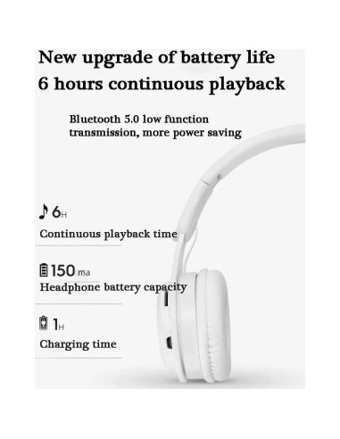 Auriculares Inalámbricos YY KATTY con Cancelación de Ruido y Graves Profundos