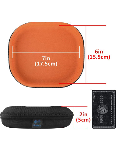 Funda Dura Geekria para Auriculares Sony MDR-ZX - Negro