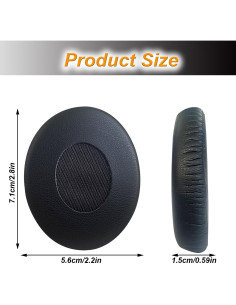 Almohadillas de Reemplazo Bose QC3 Espuma de Memoria - Negro 2