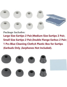 Puntas de Auriculares Silicona CYADCI 8 Pares Compatible Beats 2