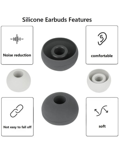 Puntas de Auriculares Silicona CYADCI 8 Pares Compatible Beats