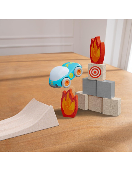 Set de Pista de Coches HABA Cars 14 Piezas Rampa Acrobática