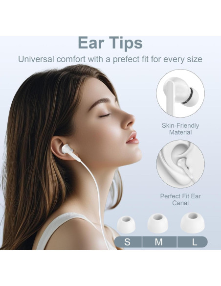 Auriculares USB C Samsung con micrófono y control de volumen