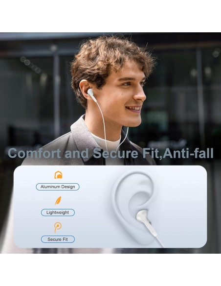 Auriculares USB C Samsung con micrófono y control de volumen