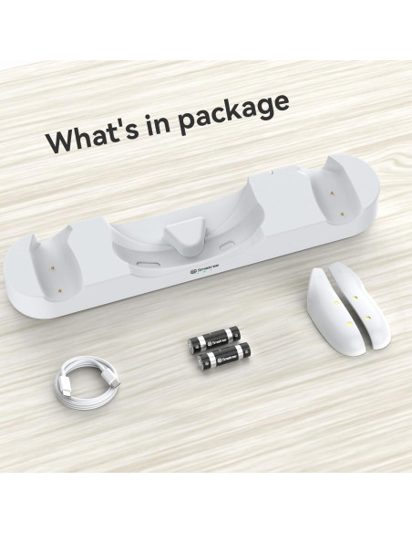 Base de Carga Smatree para Meta Quest 3/3S, Carga Rápida