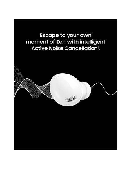 Auriculares Inalámbricos Samsung Galaxy Buds Pro, Cancelación de Ruido, Estuche de Carga, Blanco (Renovado)