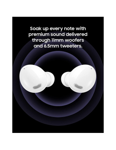 Auriculares Inalámbricos Samsung Galaxy Buds Pro, Cancelación de Ruido, Estuche de Carga, Blanco (Renovado)