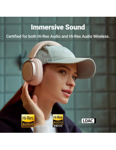 Auriculares Edifier ES85NB Bluetooth con ANC, 92H Rosa 2