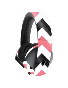 Piel Brillante MightySkins para Auriculares Alienware 7.1 - Chevron Negro Rosa