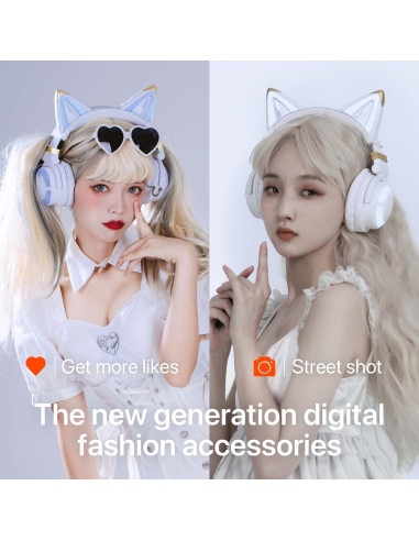Auriculares YOWU 3G Inalámbricos con Sonido 7.1 y APP - Blanco