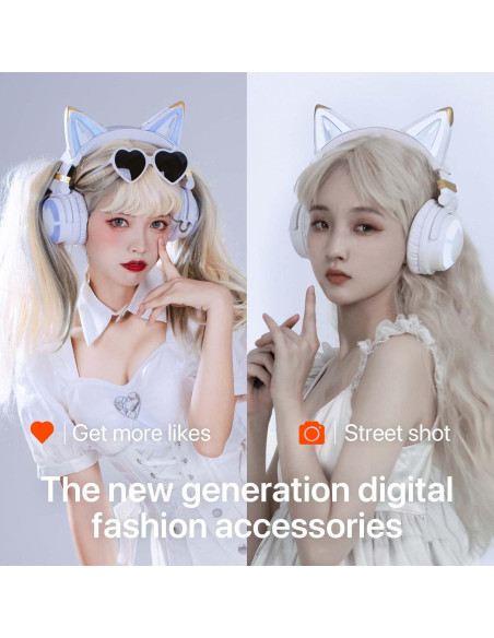 Auriculares YOWU 3G Inalámbricos con Sonido 7.1 y APP - Blanco