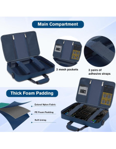 Bolsa Acolchada para Controlador DJ Deknuosport Azul 39.9x25.9cm 2